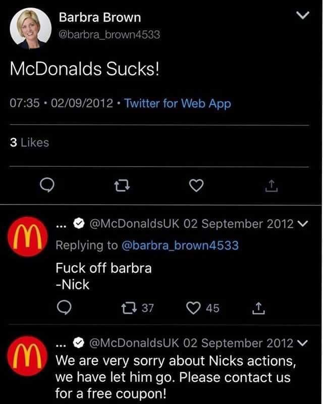 McDonald's klantenservice