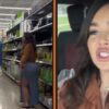 Influencer over de rooie omdat ze wordt aangesproken op opnemen van 'spicy' content in supermarkt