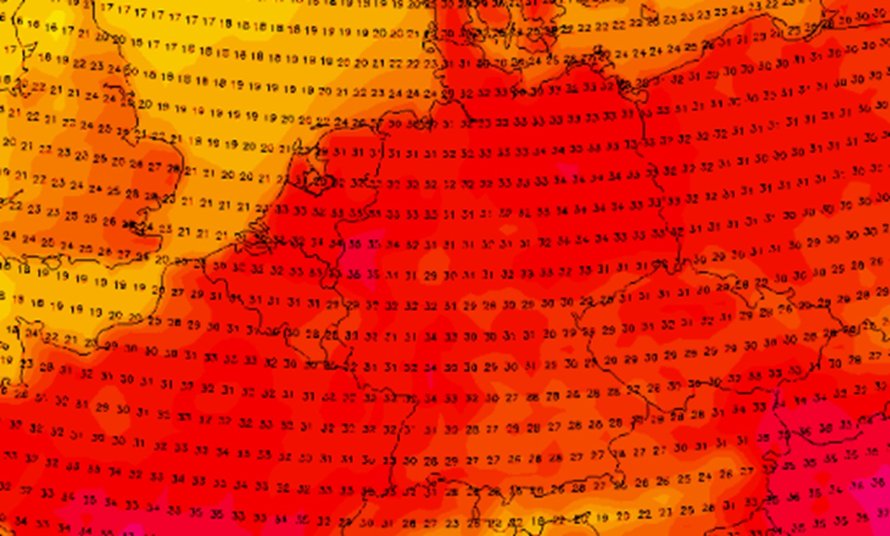 'Tropische hitte keert terug: Op deze dagen kan het 34 graden worden'