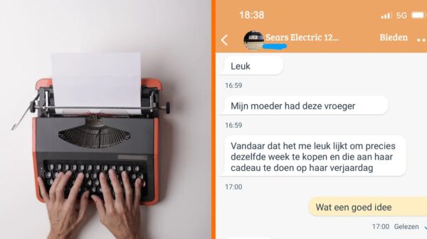 Marktplaats-onderhandeling over typemachine loopt op niets uit na onbegrijpelijke fail van koper