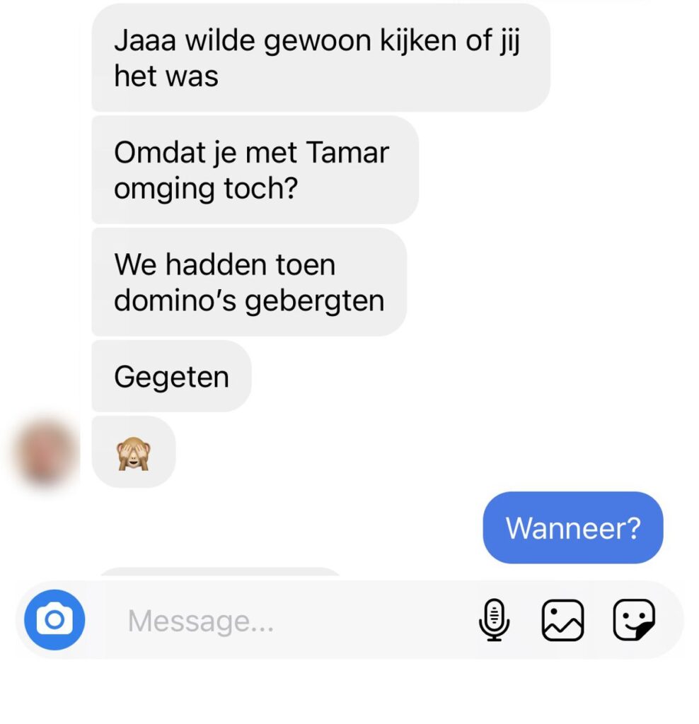 Insta-gesprek loopt al snel 