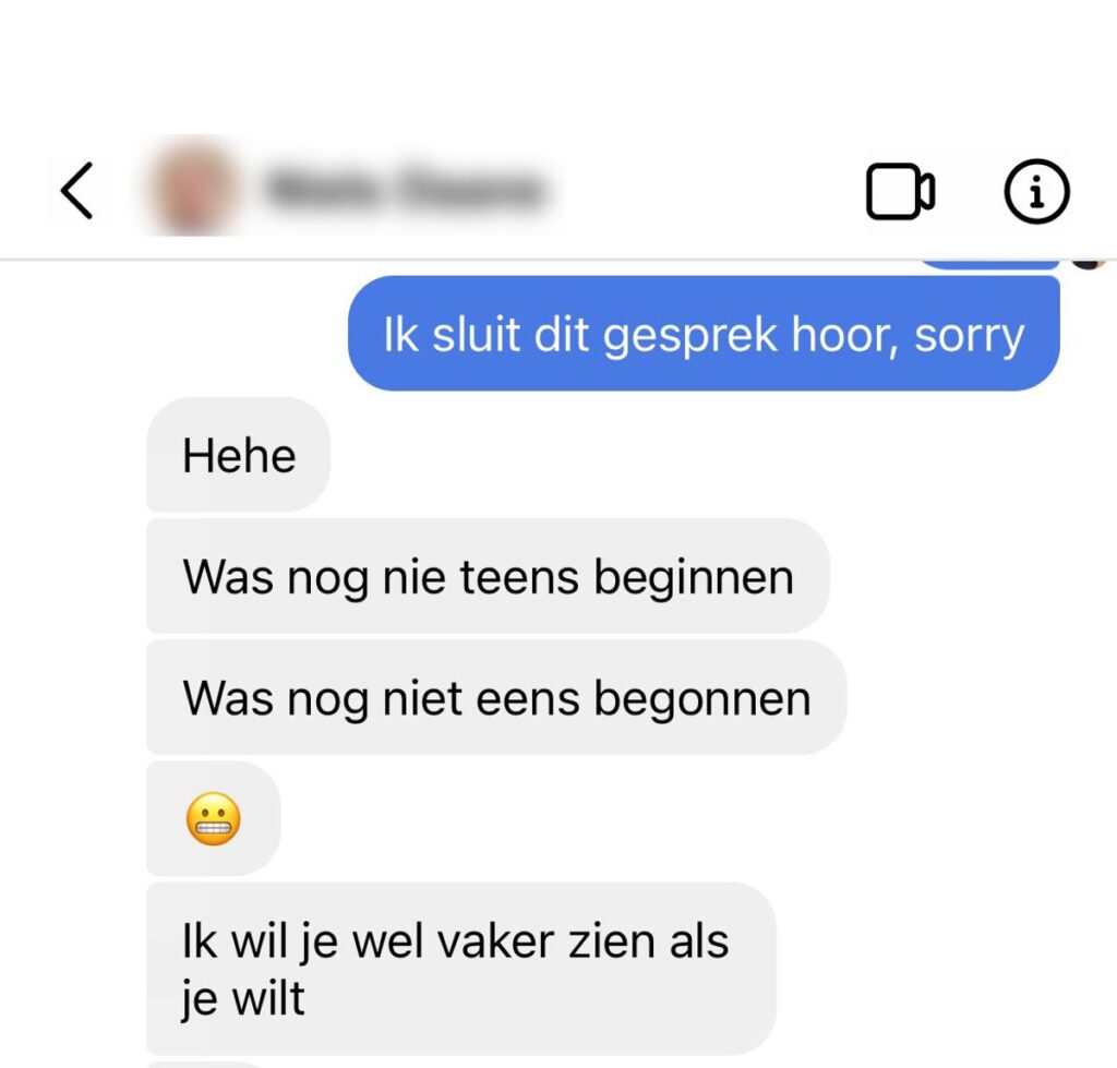 Insta-gesprek loopt al snel uit de hand wanneer ﻿dame benaderd