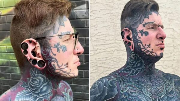 Man geeft $100.000 uit om 96% van lichaam te laten tatoeëren 'Ik ga voor 100%!'