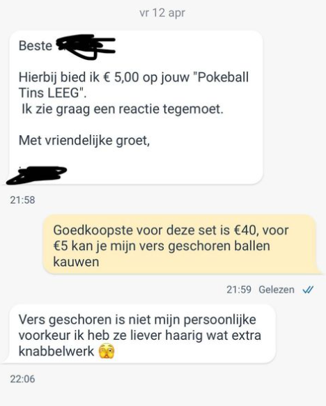 Weer 10 Marktplaats-gekkies die schroefjes los hebben zitten