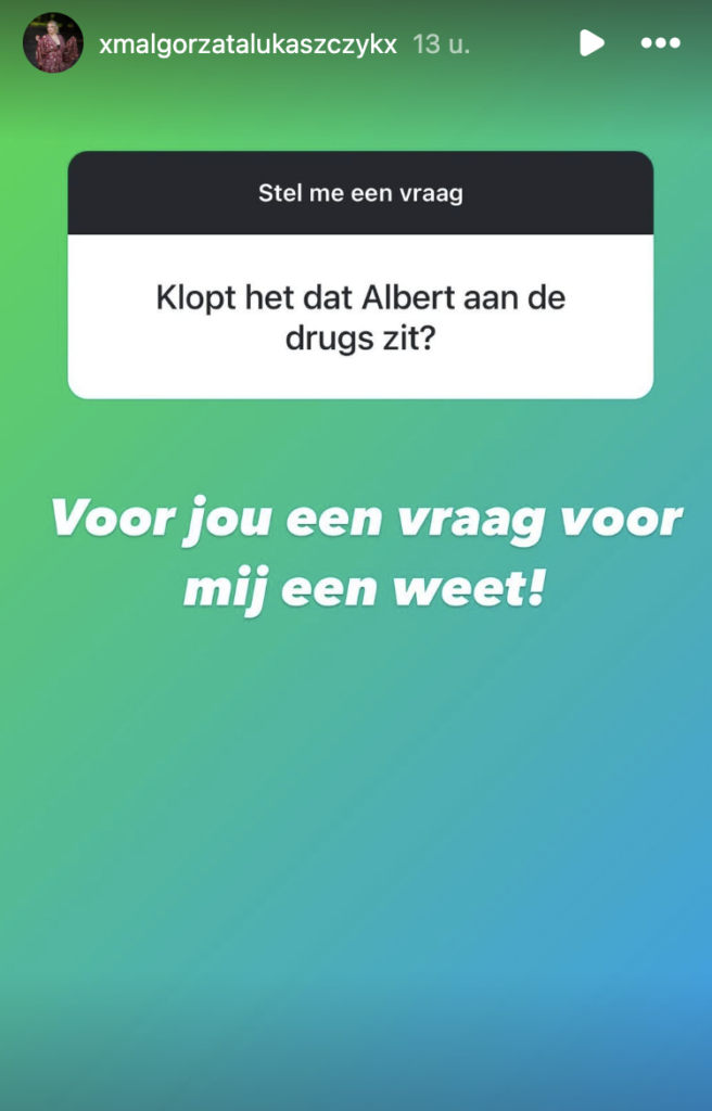 albert aan de drugs