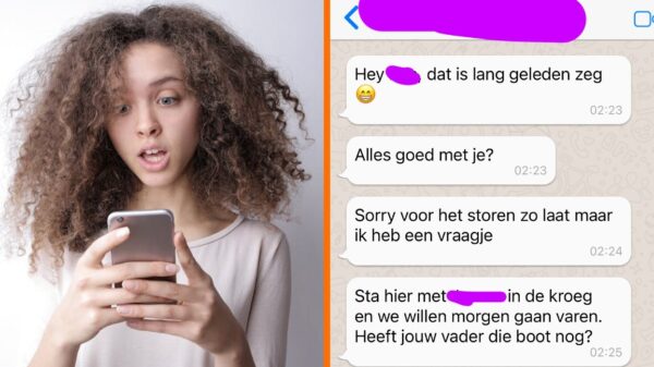 Dame krijgt middenin de nacht een appje van een oude vriend maar de volgende dag escaleert het gesprek ineens totaal