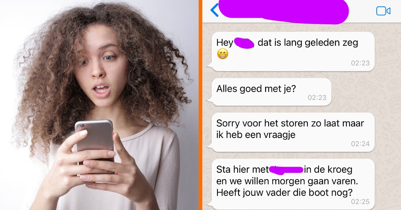 Dame krijgt middenin de nacht een appje van een oude vriend maar de volgende dag escaleert het gesprek ineens totaal