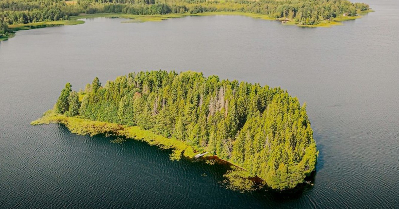 Dit privé-eiland in Zweden met luxe cottage staat te koop voor een prikkie!