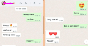 Dame deelt leegste gesprek ooit dat ze met een ex-vriendje op Whatsapp had