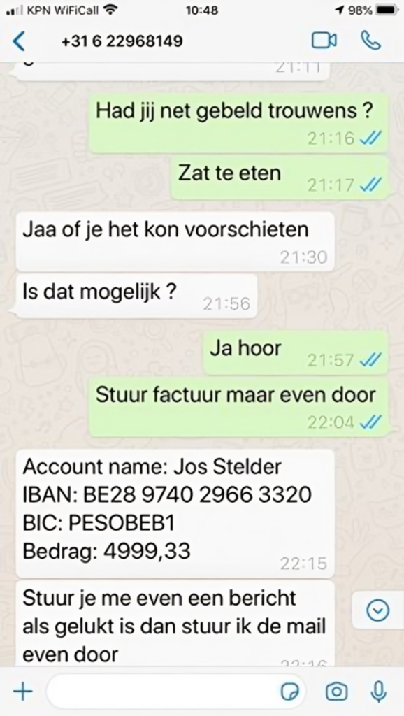 Geniale 'vader' laat Whatsapp-oplichter denken dat hij miljonair te pakken heeft5