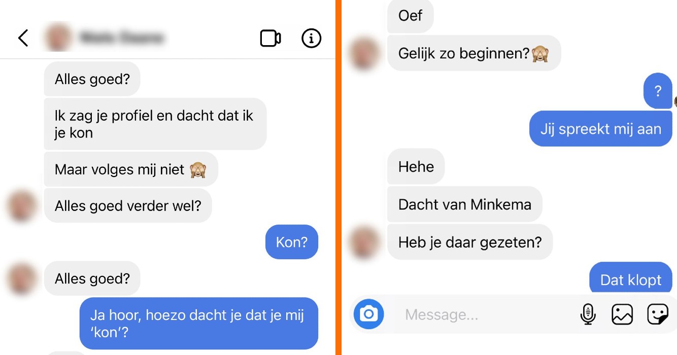 Insta-gesprek loopt al snel uit de hand wanneer ﻿dame benaderd door jongen die haar nog van school 'kon'