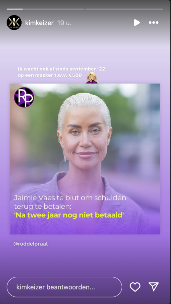 schulden jaimie vaes