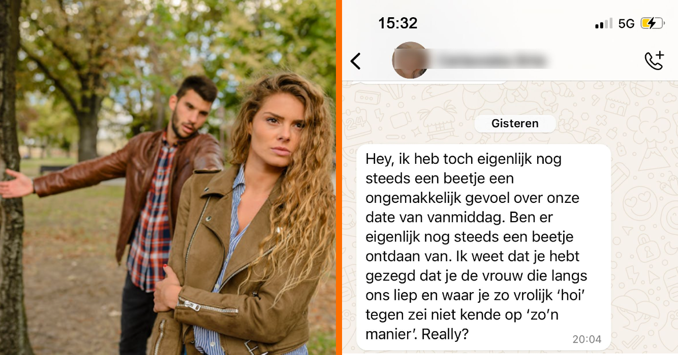 Stikjaloerse dame wil niet 'verlengen' met man omdat hij 'hoi' zei tegen een bekende tijdens hun date