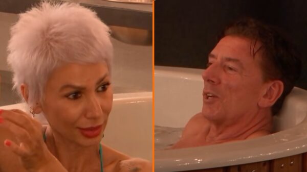 Wim in LLDL krijgt het wel heel warm van zijn date en moet even in de hottub blijven zitten