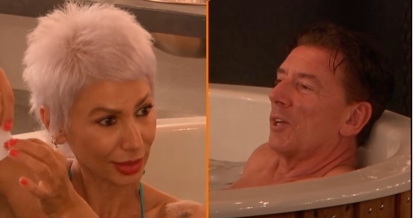 Wim in LLDL krijgt het wel heel warm van zijn date en moet even in de hottub blijven zitten