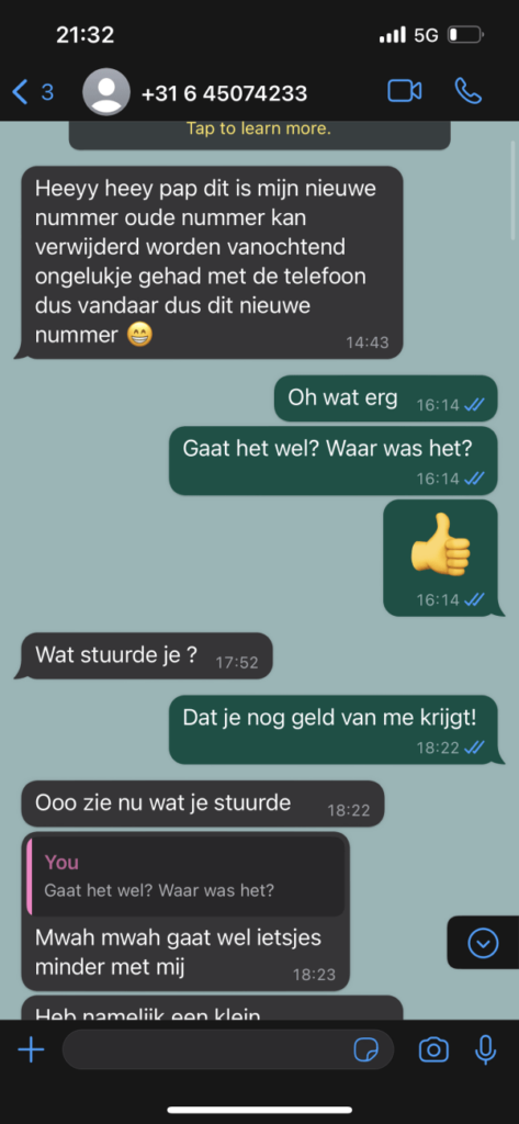 Gast drijft Whatsapp-oplichter tot wanhoop door hem urenlang aan het lijntje te houden1