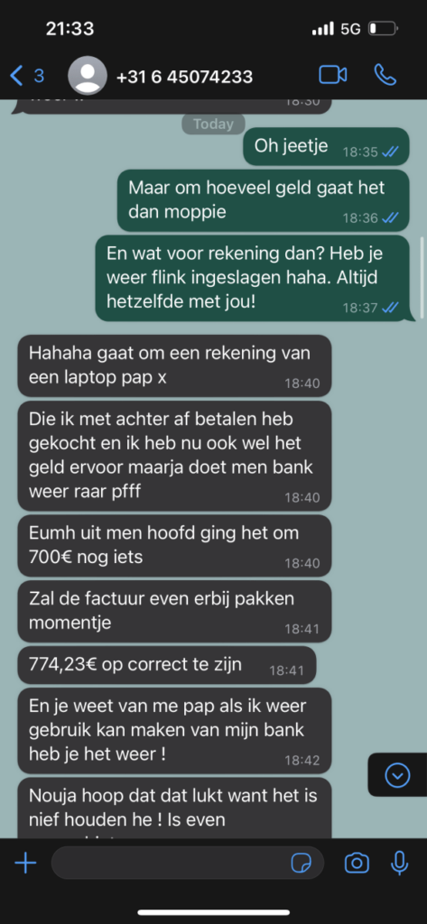 Gast drijft Whatsapp-oplichter tot wanhoop door hem urenlang aan het lijntje te houden3