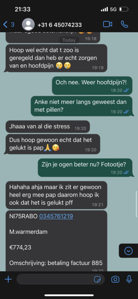 Gast drijft Whatsapp-oplichter tot wanhoop door hem urenlang aan het lijntje te houden9