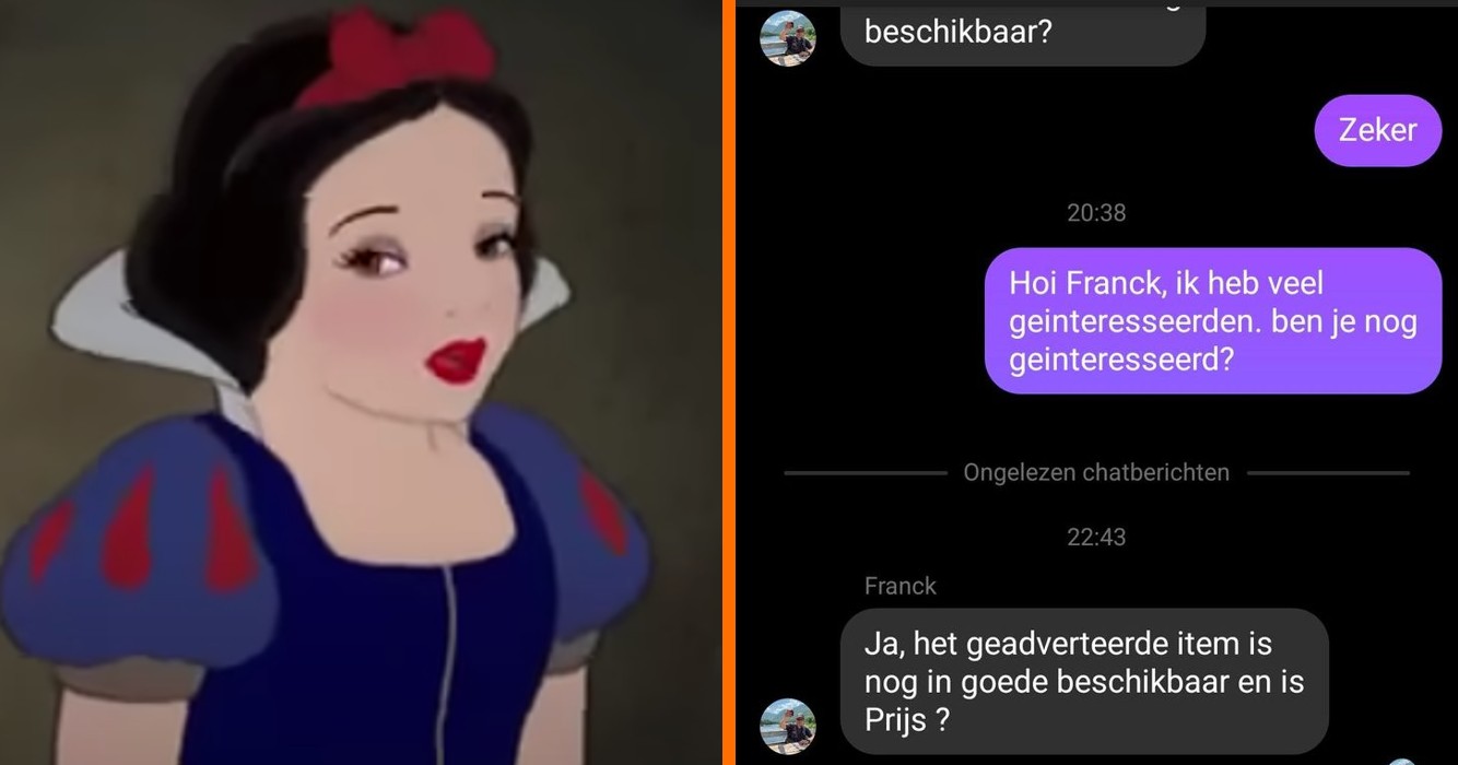 'Sneeuwwitje' stuurt oplichter op hilarische wijze naar de perfecte plek