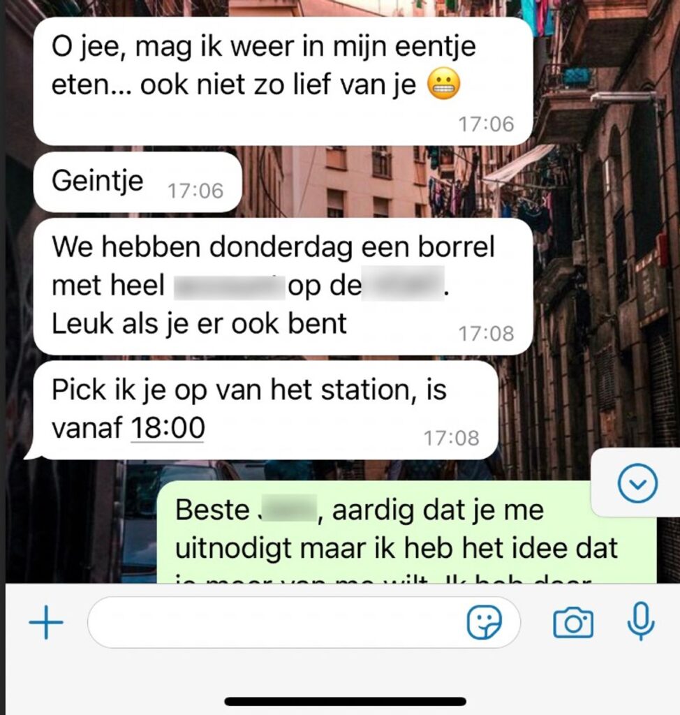 een blauwtje lopen