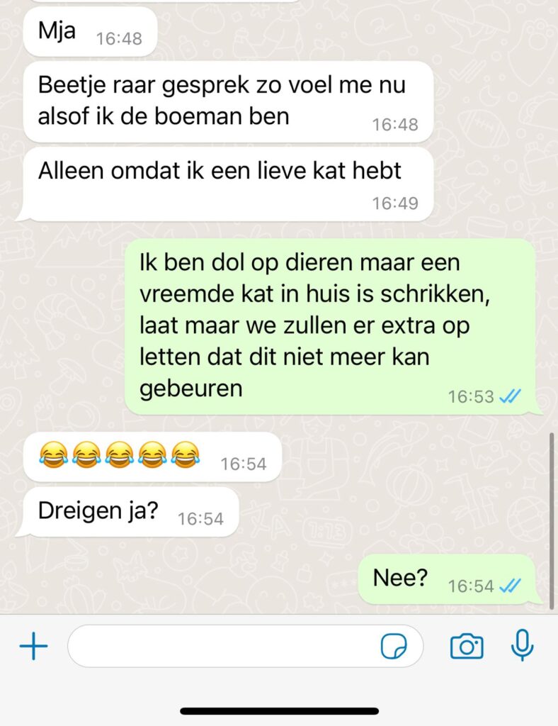 Gast krijgt hartverlamming van binnengeslopen buurkat