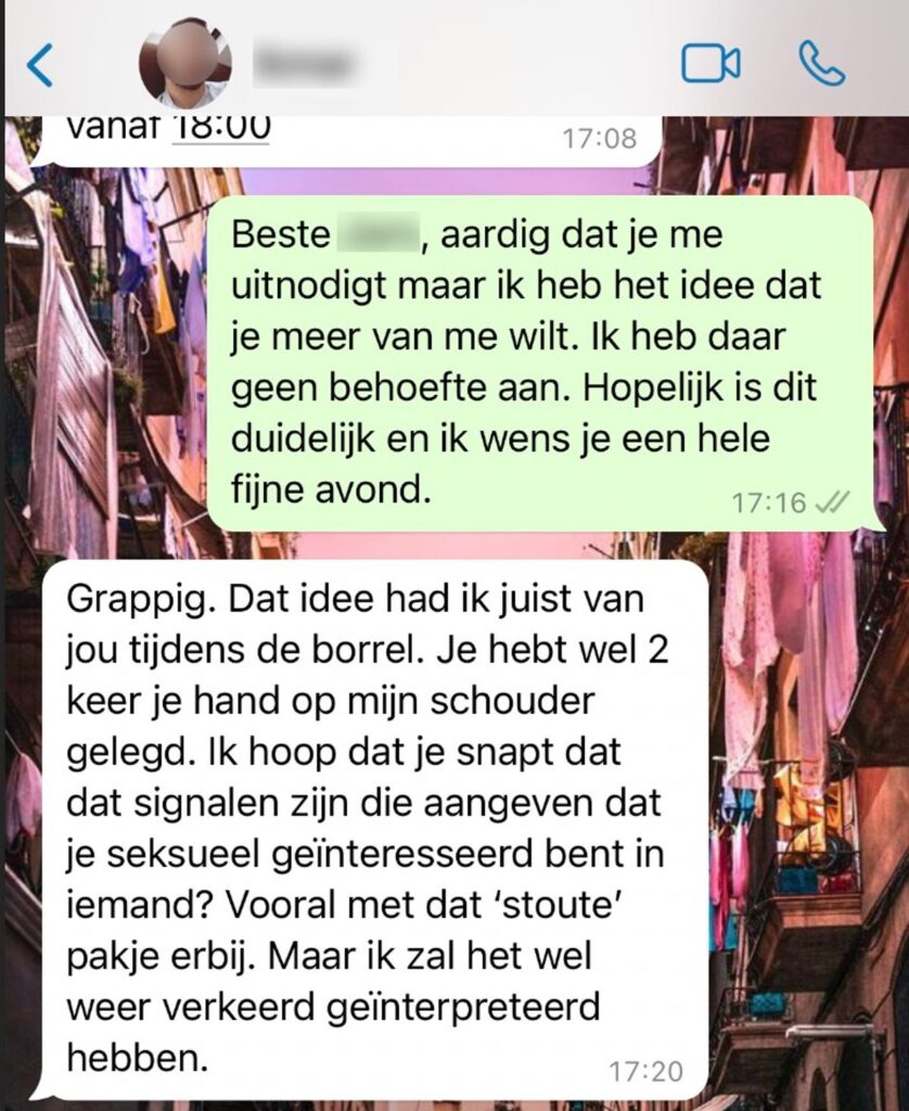 een blauwtje lopen