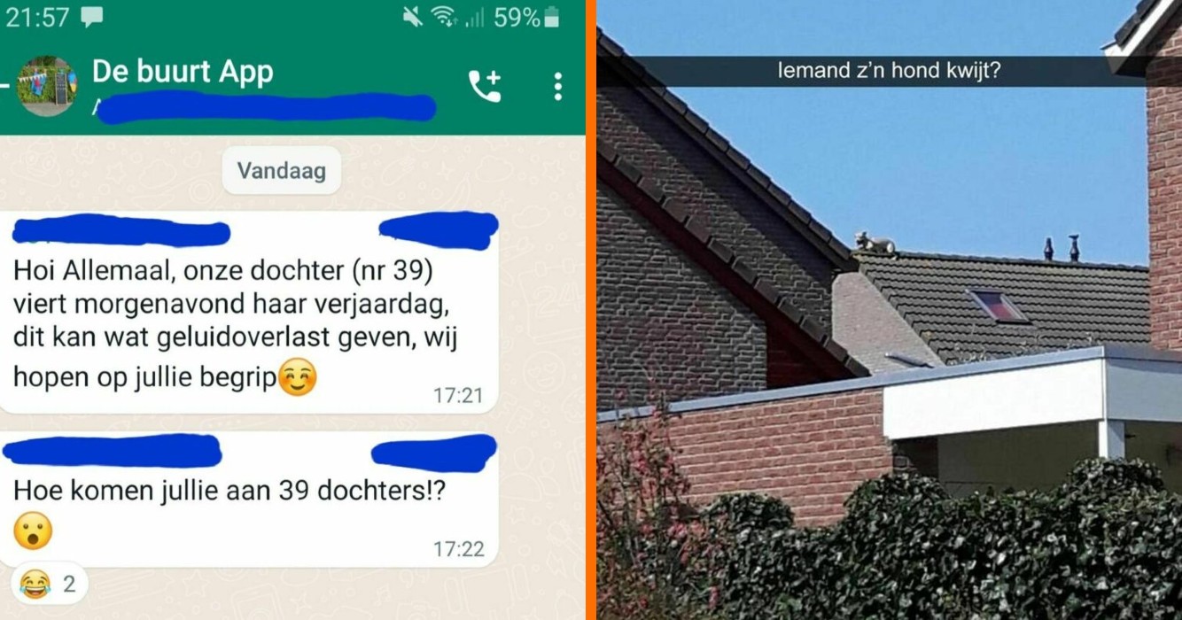 20 gesprekken uit de buurt-Whatsapp die al snel ouderwets uit de hand liepen