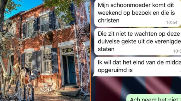 Buren krijgen ruzie om Halloween-versiering vanwege schoonmoeder visite "Haal weg!"