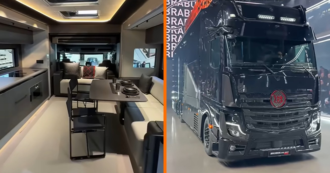 Deze Brabus Big Boy 1200-camper is eigenlijk een luxe appartement op wielen