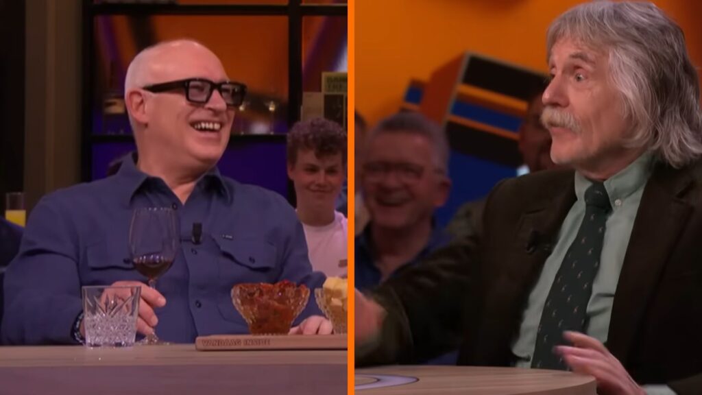 Johan Derksen loopt studio uit, Wilfred Genee reageert meteen 'Dan denk ik 'Jezus, hou nou eens op man'