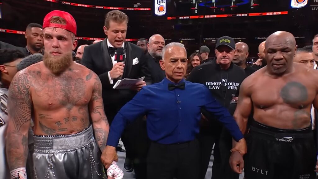 Nieuwe beelden gevecht Mike Tyson-Jake Paul zorgen voor vraagtekens: '100% rigged'