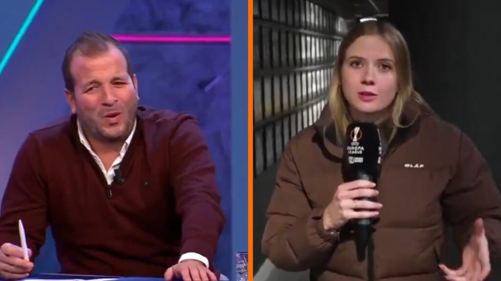 Noa Vahle heeft hilarische dis voor Rafael van der Vaart in live-uitzending op Ziggo