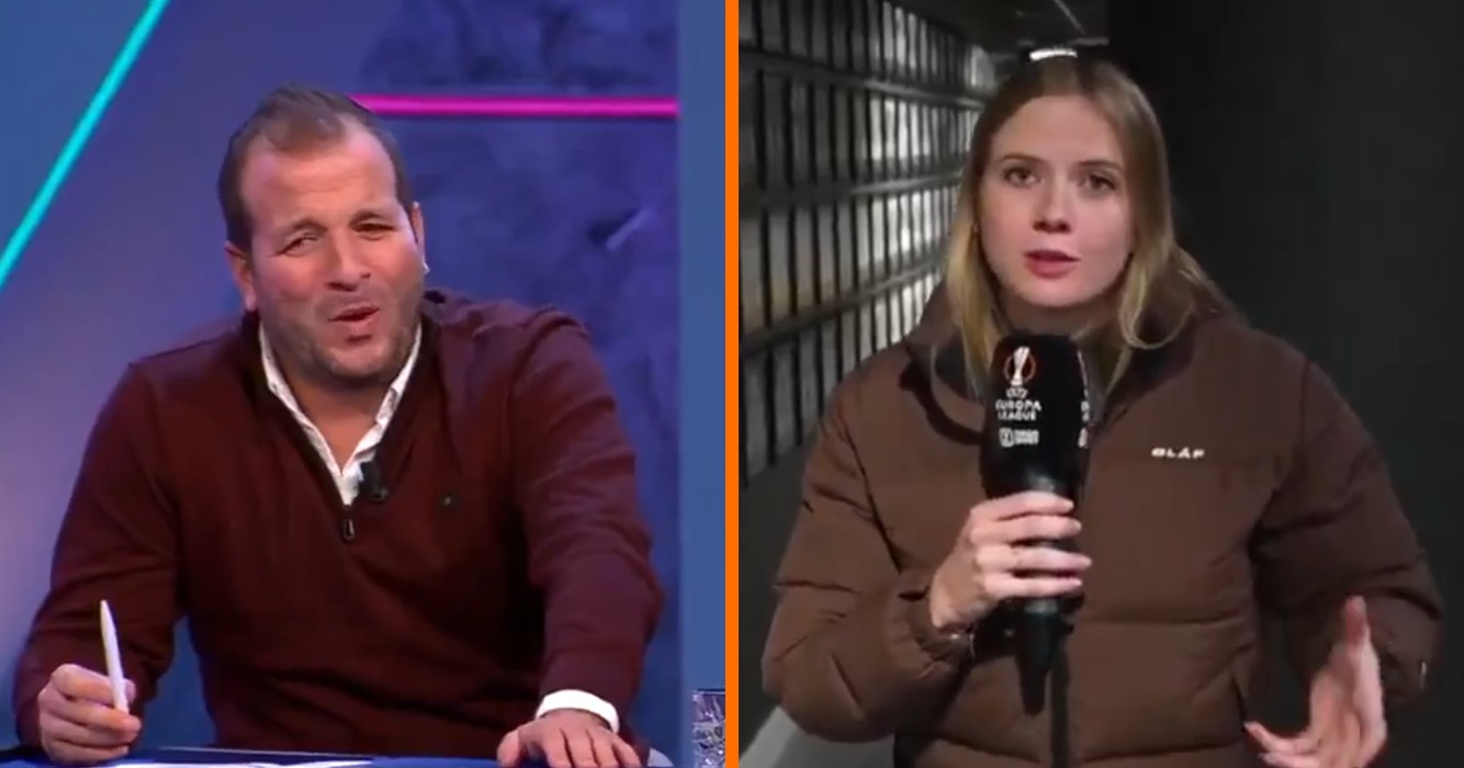 Noa Vahle heeft hilarische dis voor Rafael van der Vaart in live-uitzending op Ziggo