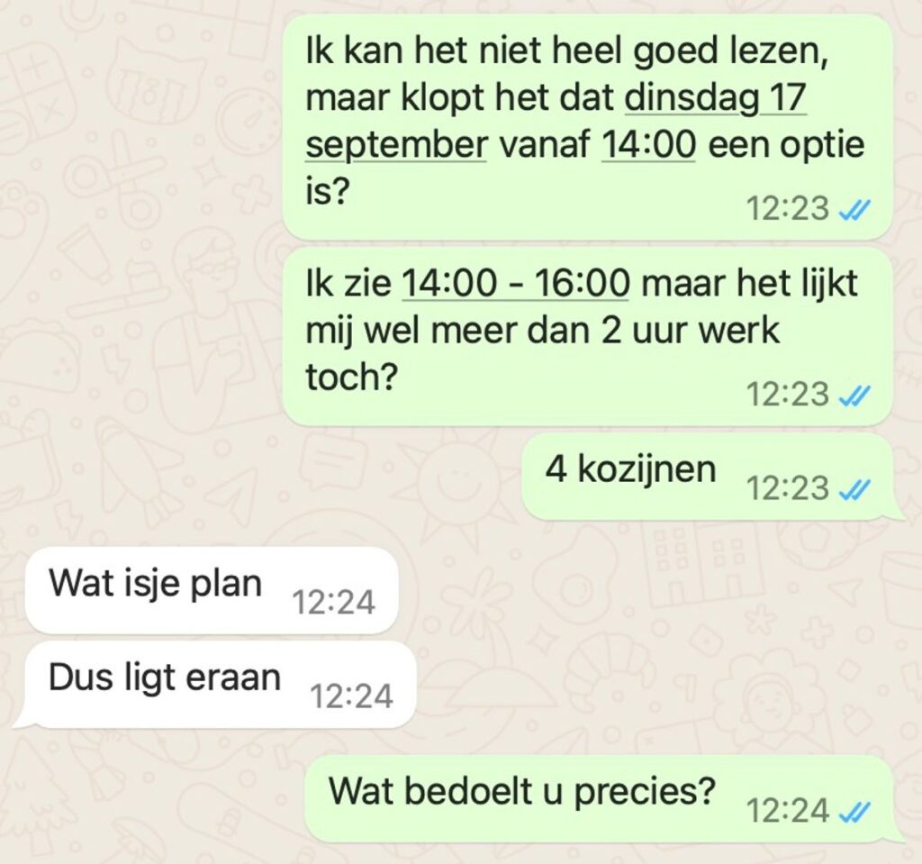 medewerker van een klusbedrijf