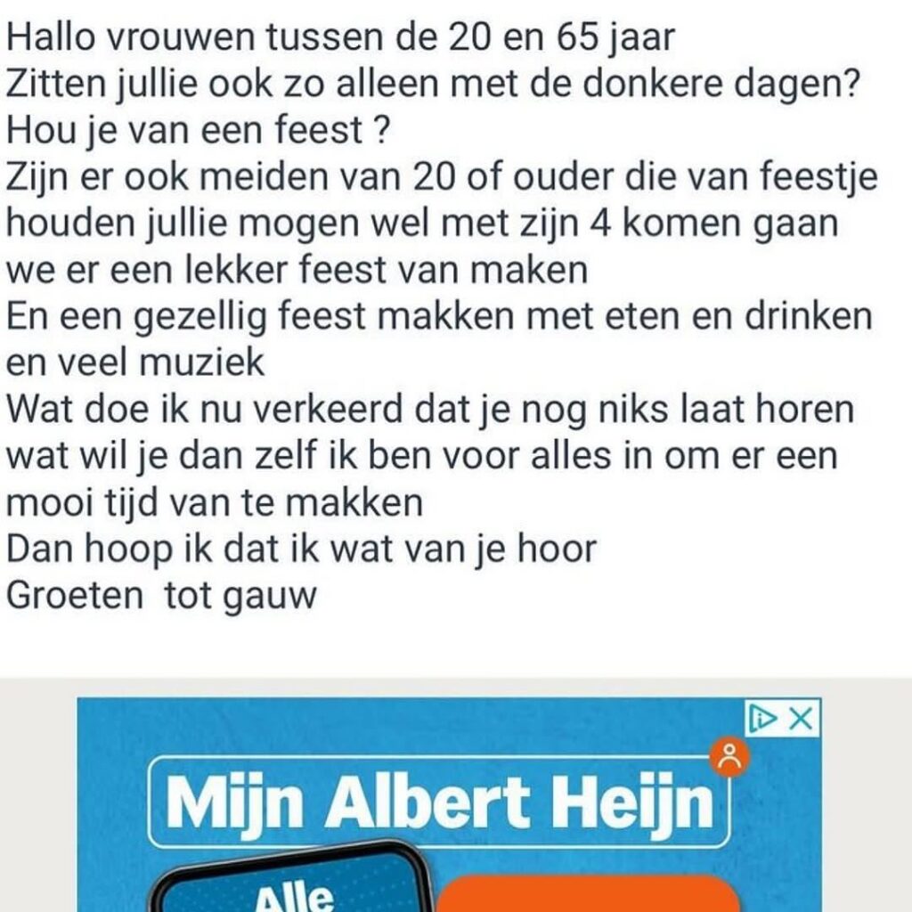 Marktplaats advertentie