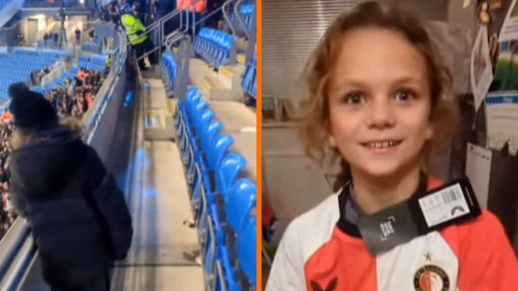 Engels jochie wordt Feyenoord-fan na wedstrijd in Manchester: 'Best fans in the world!'