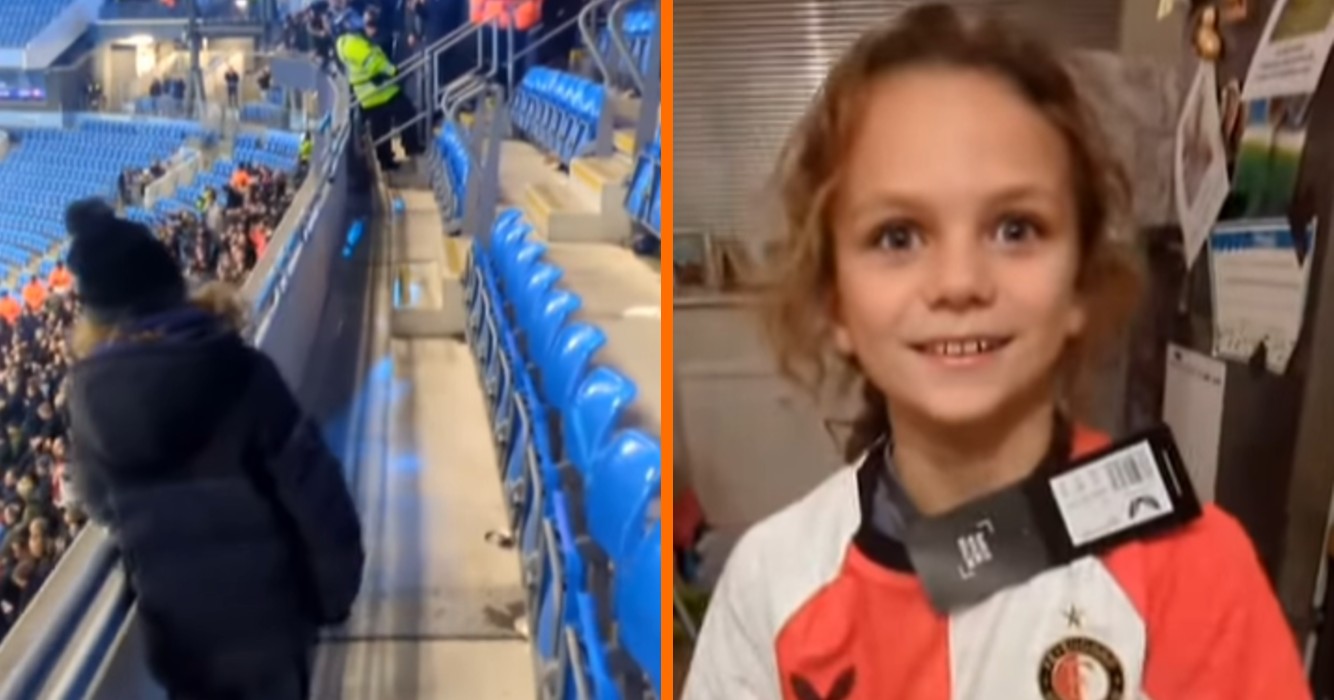 Engels jochie wordt Feyenoord-fan na wedstrijd in Manchester: 'Best fans in the world!'