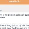 Hoekbank te koop op Marktplaats, maar het is de beschrijving die de show steelt!