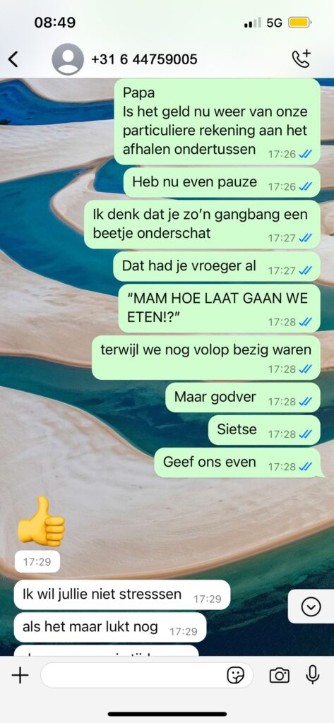 WhatsApp oplichter terugpakken