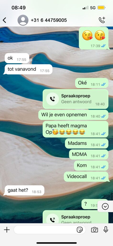 WhatsApp oplichter terugpakken