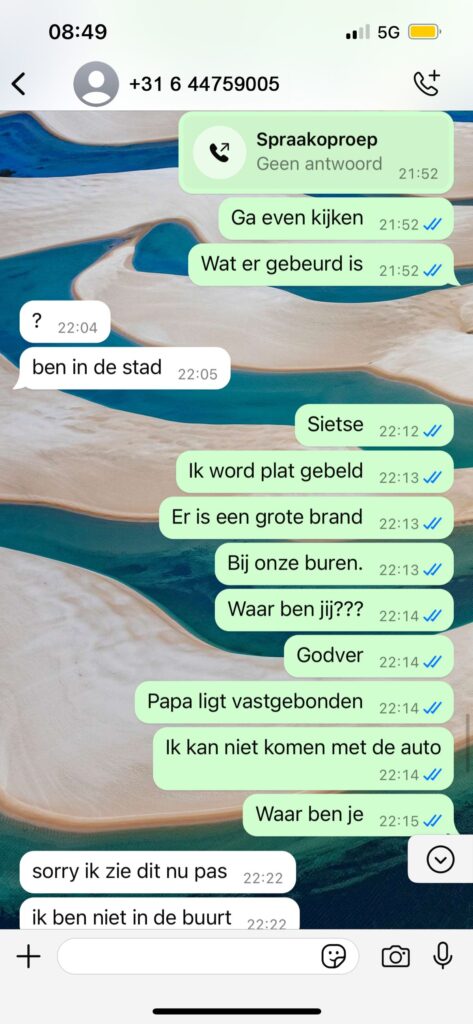 WhatsApp oplichter terugpakken