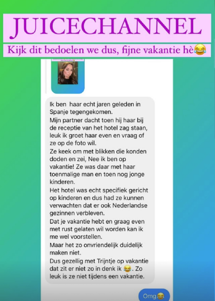 Trijntje Oosterhuis vakantie