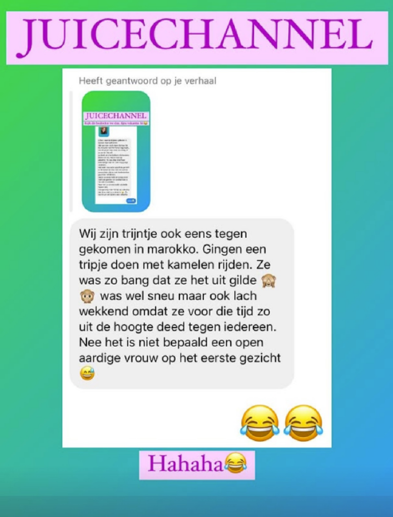 Trijntje Oosterhuis vakantie