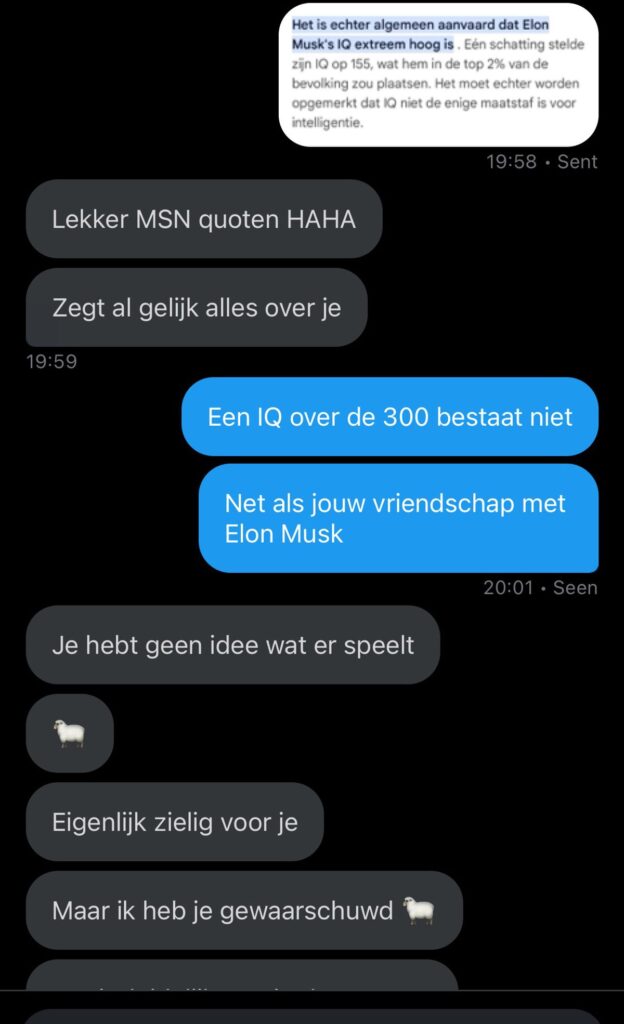 vriend van Elon Musk gesprek