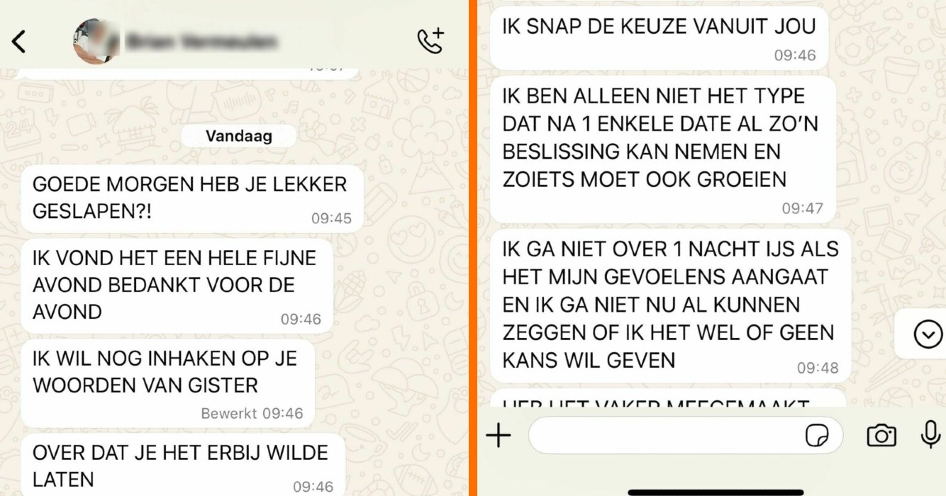 Gast wordt afgepoeierd maar wil per sé 2e Tinder date omdat hij de 'drankjes heeft voorgeschoten'