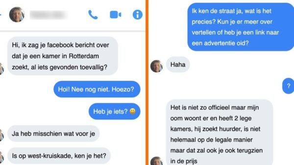 Dame die kamer in Rotterdam zoekt krijgt een nogal creepy aanbod