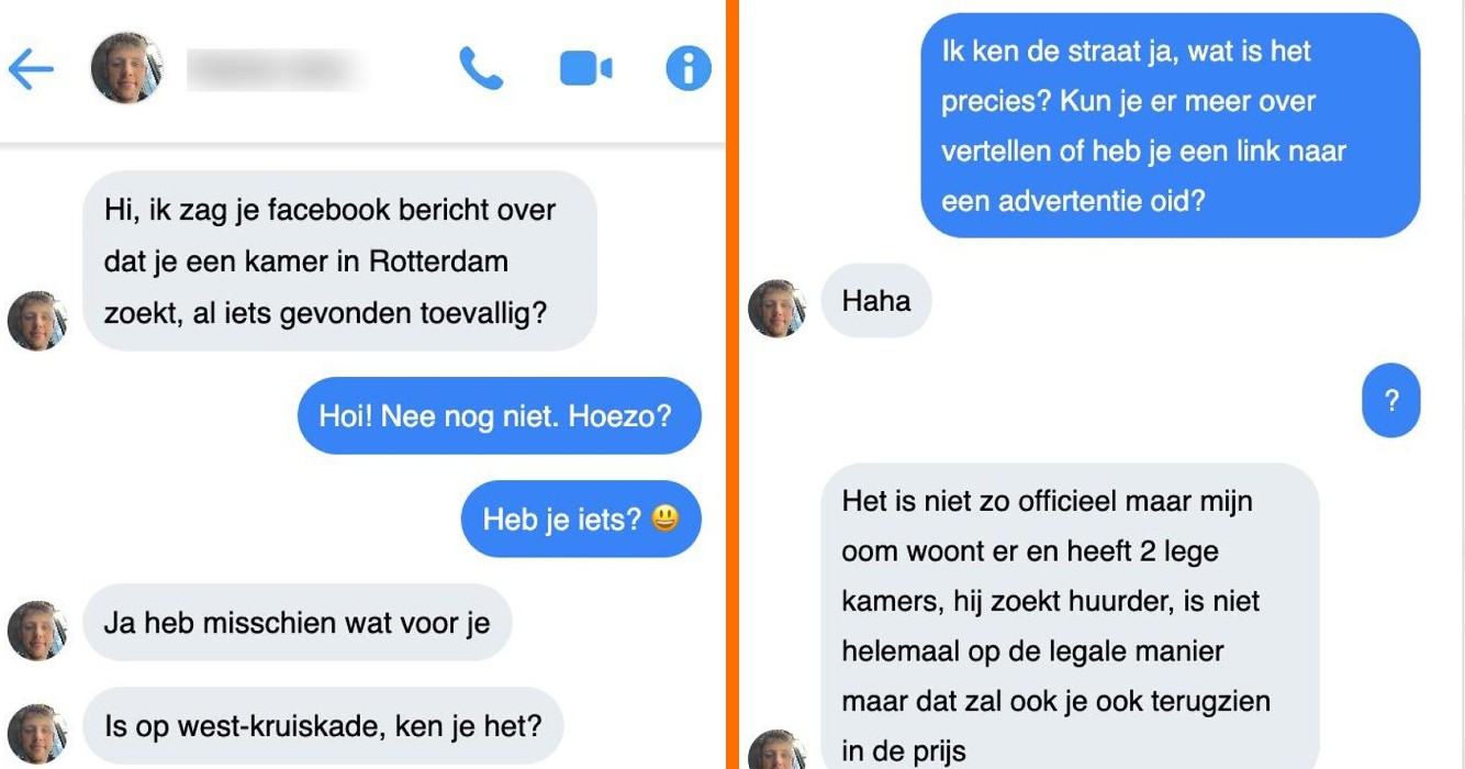 Dame die kamer in Rotterdam zoekt krijgt een nogal creepy aanbod