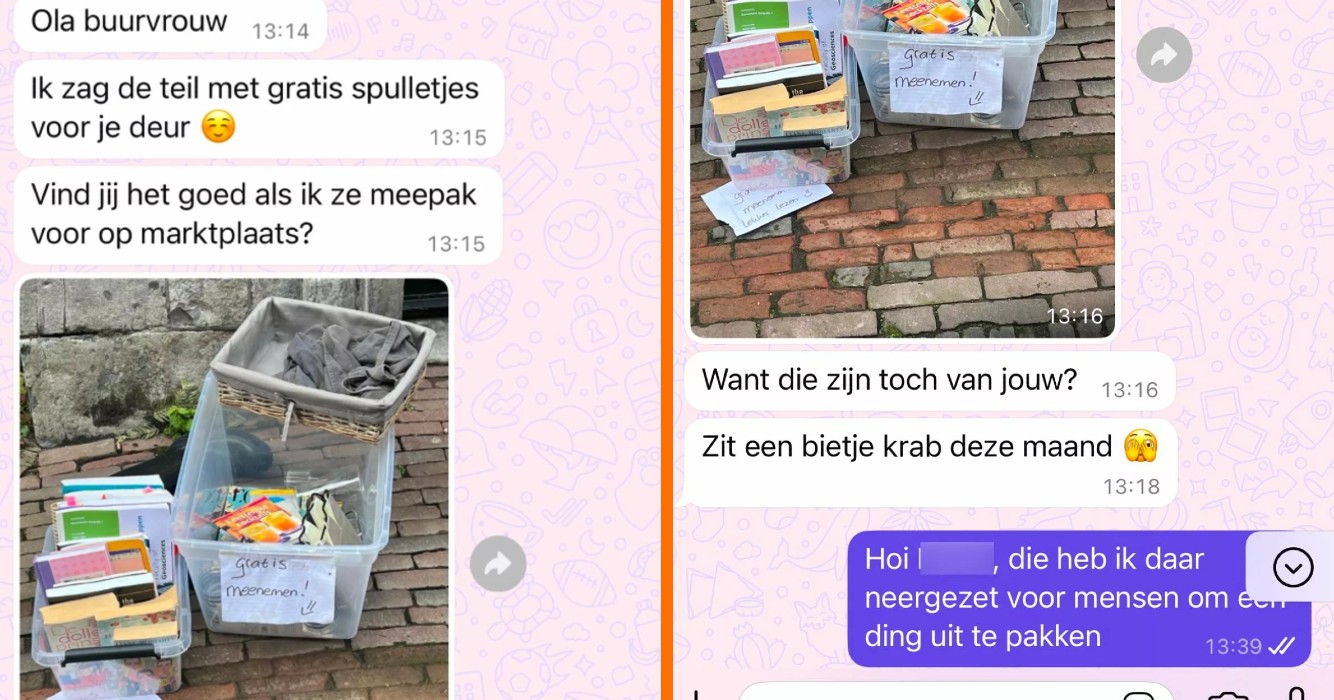 Buurman die 'krap bij kas zit' probeert spullen van buurvrouw te verkopen op Marktplaats
