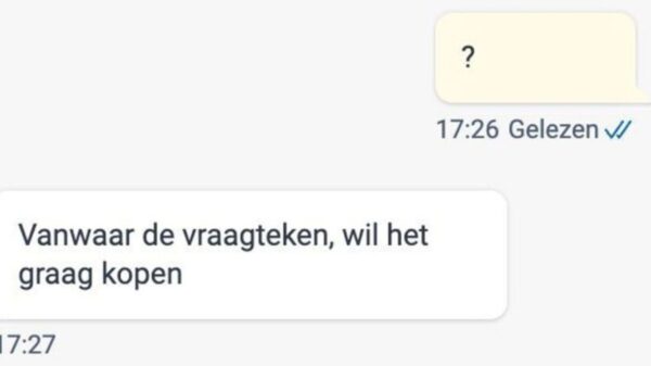 Marktplaats gesprek