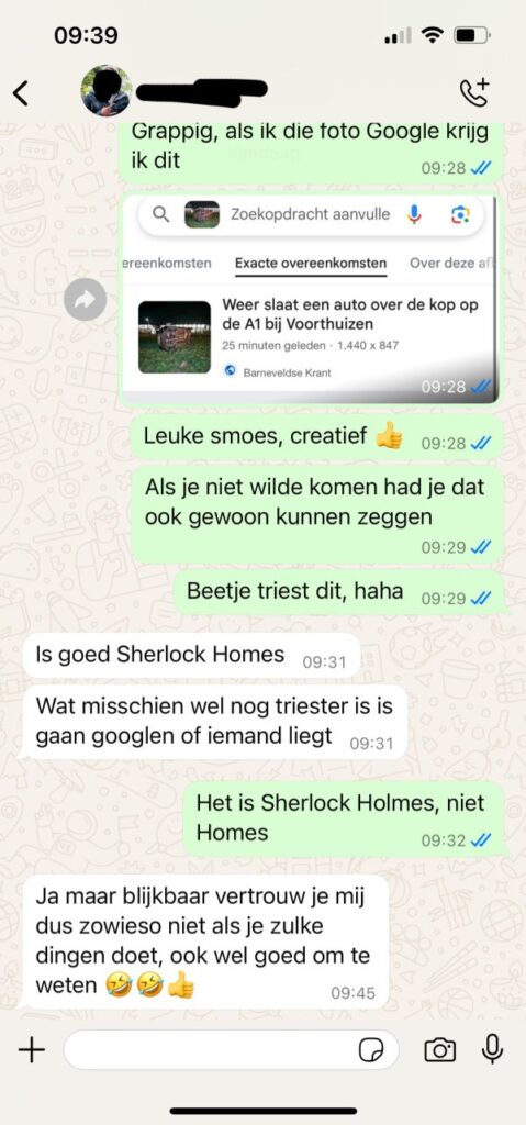 afmeld excuus
